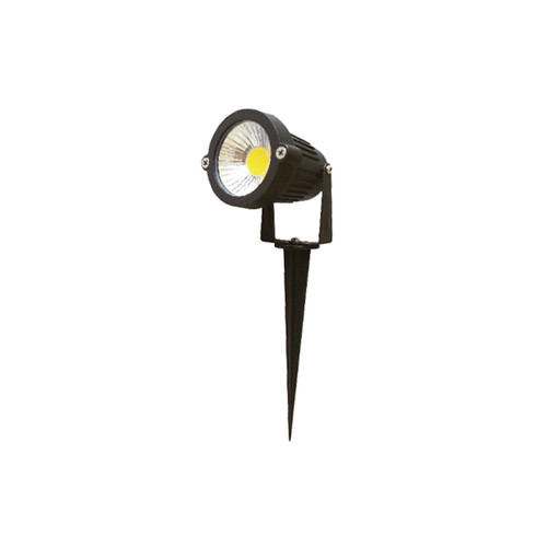 Spot LED COB à piquet orientable 5W IP65 projecteur de jardin étanche blanc chaud 3000K