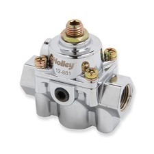Holley Fuel Pressure Regulator 12-881 Bypass 4.5 To 9 Psi Chrome 38 In. Npt