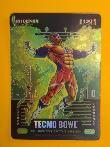 Bo Jackson Battle Arena Tecmo Bowl Phoenix Glow Battlefoil SSP Bo Nix
