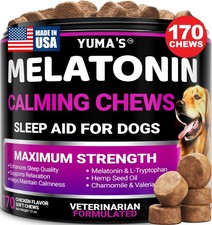 Melatonin for Dogs - 170 Chews 170 Treats, Calming