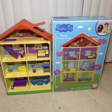 Peppa Pig Peppa s Family Home 11-Piece Playset Dollhouse Toy With Box