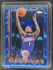 2025-26 Topps Chrome Devin Booker RayWave Blue Refractor #/150 Suns