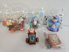Set Of 5 McDonald's Happy Meal Toys Snow White Seven Dwarfs Figures