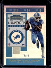 2019 Panini Contenders Kenny Golladay Championship Ticket Season #/99 Lions