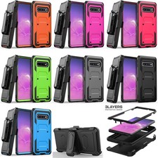 For Samsung Galaxy S10E/S10 /S10 Case Protective Rugged Cover /Belt Clip Holster