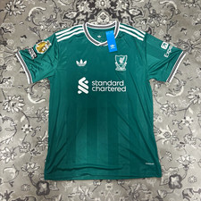 adidas Originals Liverpool Trikot grün M. Salah 11 Größe L Kurzarm