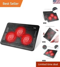 HV-F2056 Laptop Cooling Pad for 15.6-17 Inch Laptops, Black