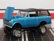 1979 IH International Scout II Soft TOP Blue Lifted Diorama Replica 1/64 MINT