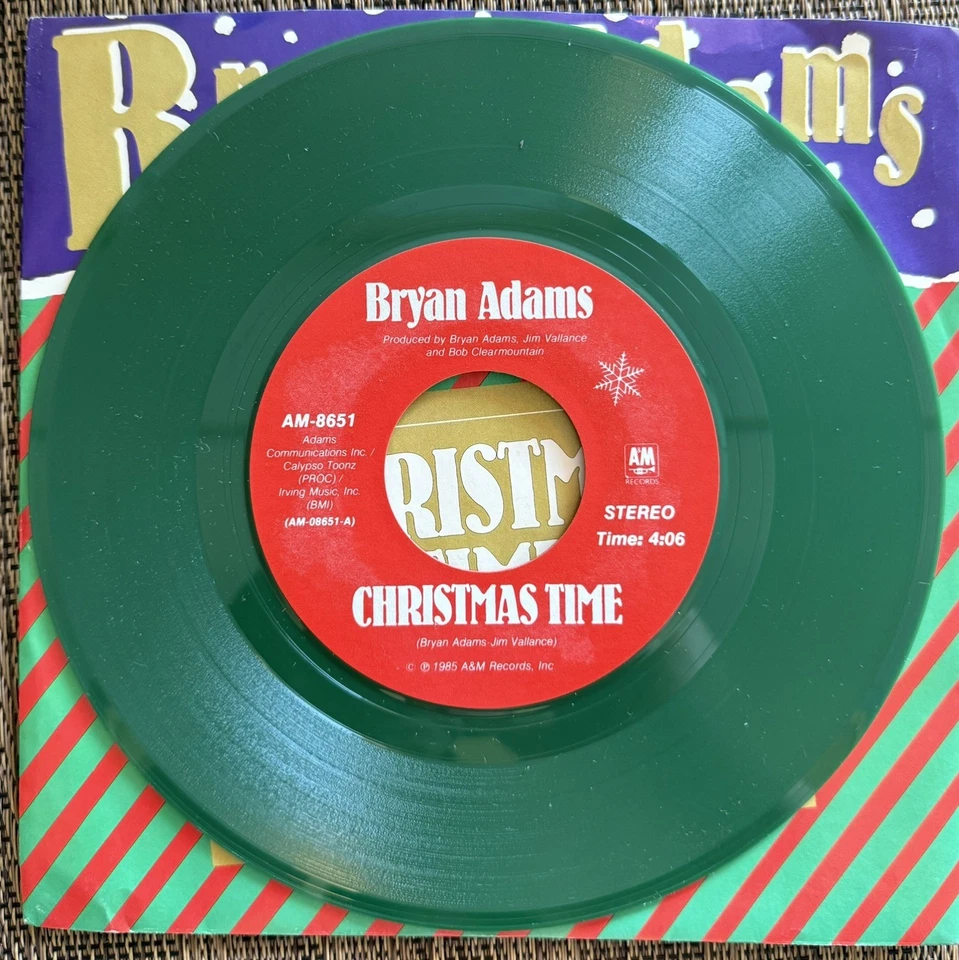 Bryan Adams - Christmas Time / Reggae Christmas - A&M AM-8651 - M PS — 第 3/4 张图片