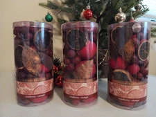 Illuminations Candle Cranberry Orange Decorative Potpourri Bowl Filler New