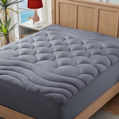 Queen Mattress Pad for Back & Hip Pain Relief, Pillow Top Cooling Bed Topper ...