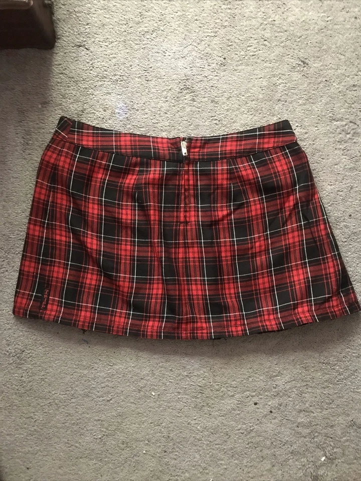 Falda De Colección Tripp NYC Daang Goodman Plisada Gótica Y2K Talla Grande Foto 3 de 4