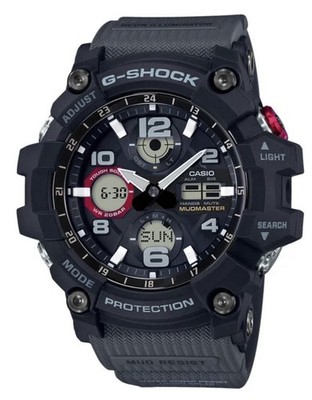 Casio Master G-Shock Mudmaster Men Solar Power Watch Quartz 54.9mm GSG100-1A8WC