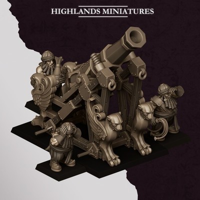 Sons of Marduk Mortar and Rocket (8) Fantasy 32mm Resin miniatures HIG