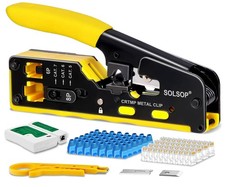 All-in-One Ethernet Crimp Tool Kit - Pass Through RJ45 Crimper  Accessories