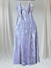 Victoria  s Secret Burnout Pink floral chiffon Slip dress B-34-36  Bias EUC XS/S