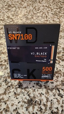 WD BLACK SN7100 500GB Gen4 PCIe, M.2 2280 Read Speed Up to 6,800