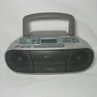 Vtg Sony CFD-S01 CD Radio Cassette Boombox Mega Bass CD-R RW Portable Clean