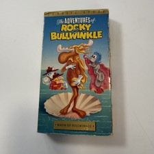 Vintage The Adventures of Rocky and Bullwinkle 2001 VHS The Birth of Rocky EUC