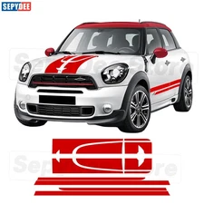 Car Hood Decal Trunk Body Kit Vinyl Sticker For MINI Countryman R60 Cooper S JCW