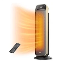 Dreo Space Heater for Indoor Use, 25" 11.5ft/s Fast Electric Heater, with Remote