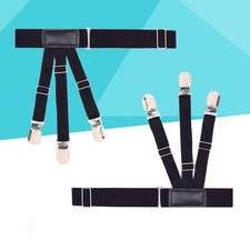 2 Pcs Shirt Keepers for Man Stretchy Sleeve Garters Holder Stays