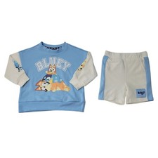 Character Toddler Boys 2-Piece Soft French Terry Set Bluey, 4T 
