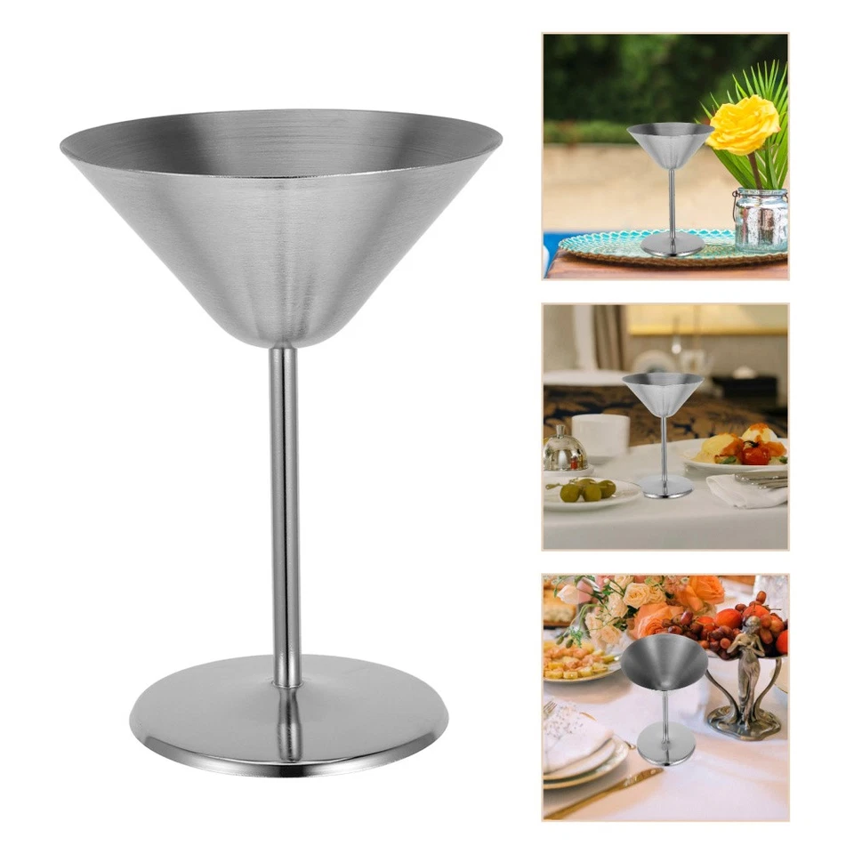 Calice da vino rosso in acciaio inossidabile Calice da vino in metallo Coppa - Immagine 3 di 4