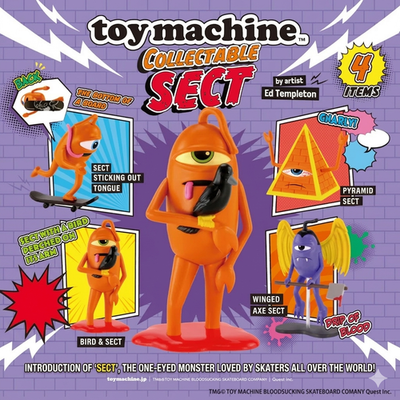 Toy Machine Sect Figure Collection Full Set of 4 Kenelephant