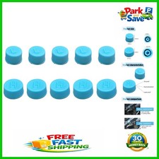 10PCS Compact Black A/C Valve Core Caps - Protects Systems and Prevents Leakage