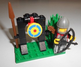 Vintage  1993 LEGO System Castle Black Knights #1624 King's Archer