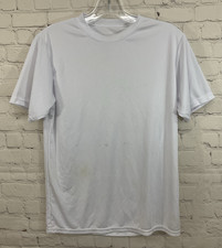 A4 38997 Youth's 100 Polyester Athletic T-Shirt White Large