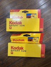 Kodak 100 35mm Color Print Film 4 Rolls Package Bright Sun 2003