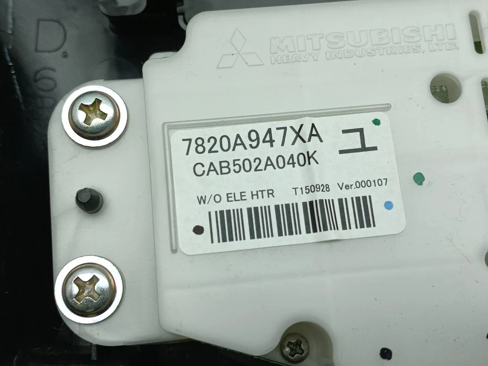 MITSUBISHI OUTLANDER CALENTADOR AIRE ACONDICIONADO CONTROLADOR VENTILACIÓN 7820A947XA MK3 2015 - 2018 Foto 3 de 4