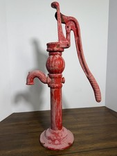 Vintage Cast Iron 20&rdquo; Well Hand Pump Cistern Pitcher Garden Fountain