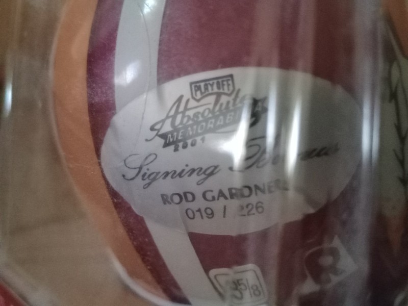 Rod gardner signed washington redskins mini helmet. Playoff absolute 018/226