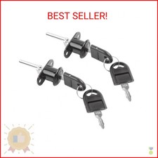 HOWDIA 2 Pcs - Drawer Lock Cabinet Locks with Keys, Zinc Alloy Desk Locks File C