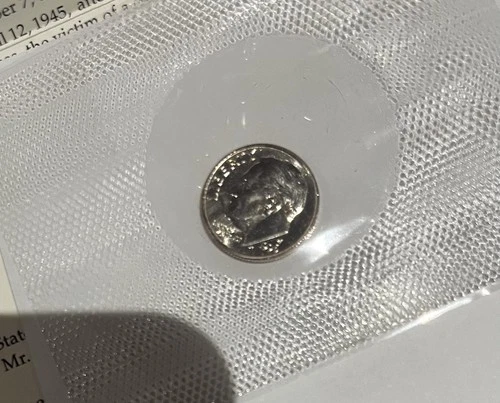 1996 W Roosevelt Dime West Point Uncirculated with COA