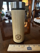 LeafLife Premium Termo de Bambú con Infusor de Té y Colador 17 OZ Mantener Caliente y Frío