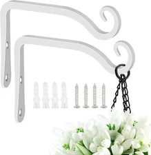 Plant Hanger Indoor2 Pack Hanging Plant Bracket 6 Inch Metal Wall Plant Hook Dec