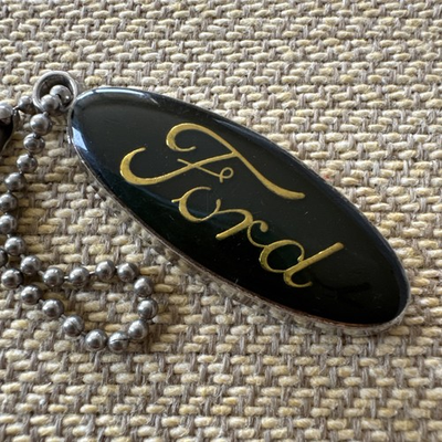 #ad Vintage Keychain Automobile Ford Unusual $32.00