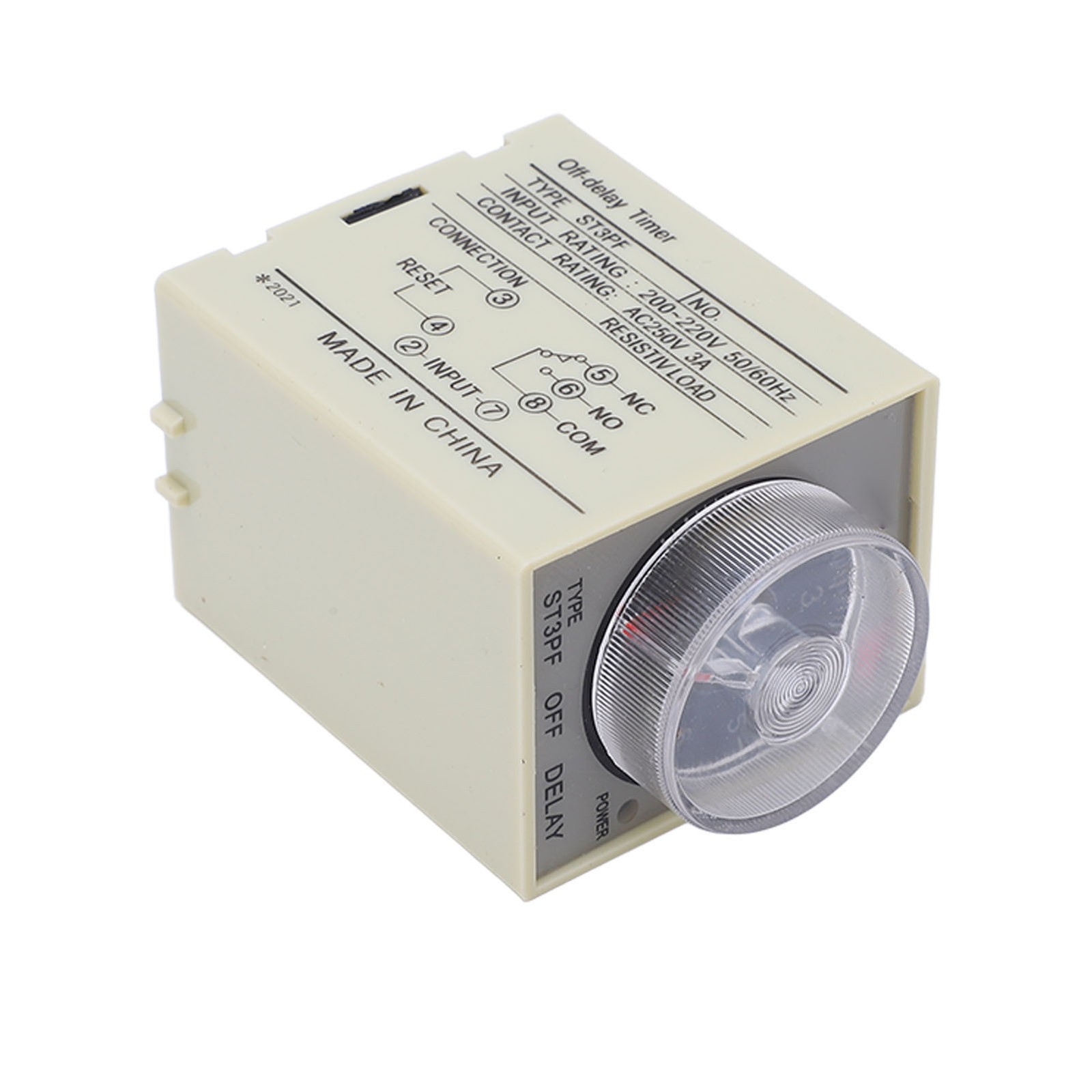 BERM Power Off Delay Relay Knob Control Timing Timer AC200‑220V ST3PF(60S )