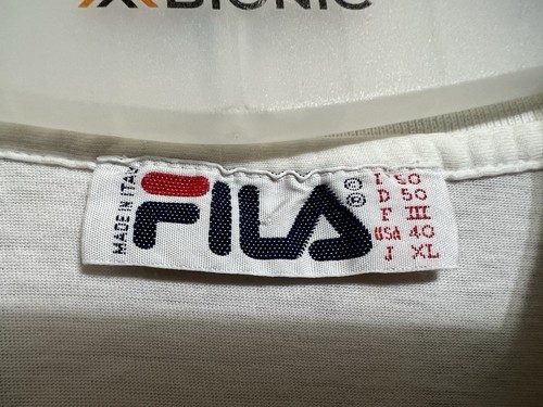 FILA Vintage 1990’s Boris Becker Style Tennis Shirt Top Sz D50 US M/L - Picture 7 of 15