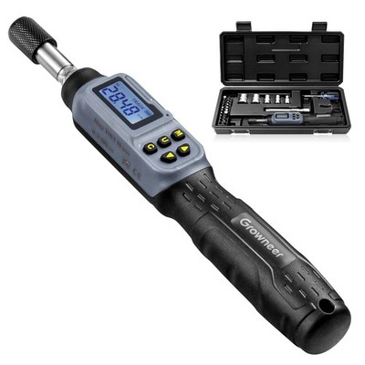 GROWNEER Digital Torque Screwdriver, 2.66-53.1 In-lbs/0.3-6 Nm, 1/4'' Black 
