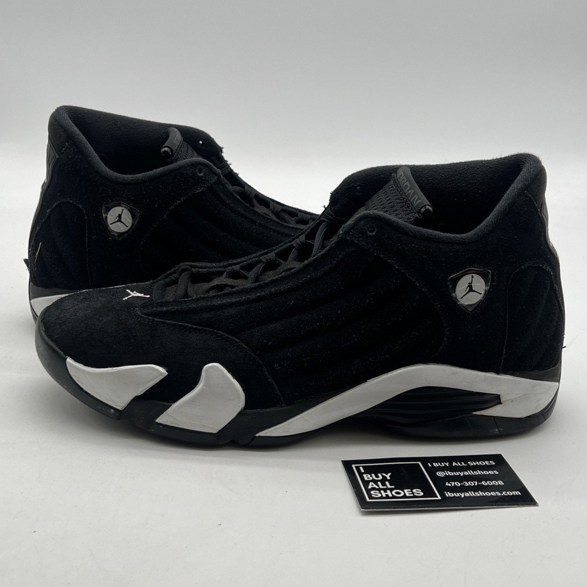 Jordan 14 Retro Basketball Shoes Men\'s Size 12 487471-016 Black White Air Jordan 14 Retro  main image 3