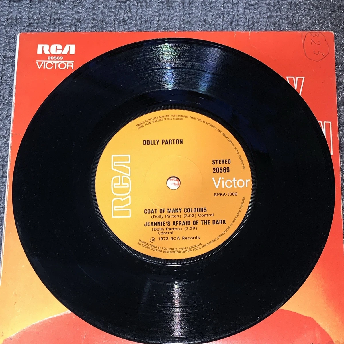 Dolly Parton Joshua Coat Of Many Colours EP 7” Vinyl Record Used Rare