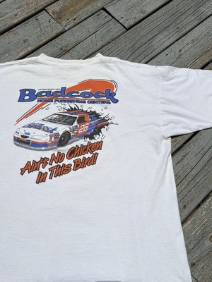 Vintage Derrike Cope Badcock Nascar Racing Tee Shirt Double Sided Breakthrough