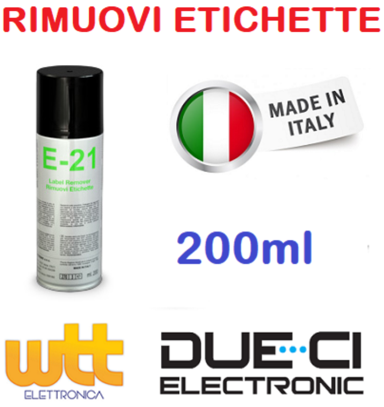 SPRAY RIMUOVI ETICHETTE 200 ml E-21 DUECI DUE-CI