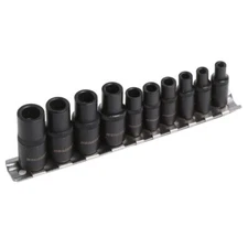 Neilsen 10pc Tap Socket Set Magnetic  1/4" & 3/8" Drive for M1.5–M14 Thread Taps