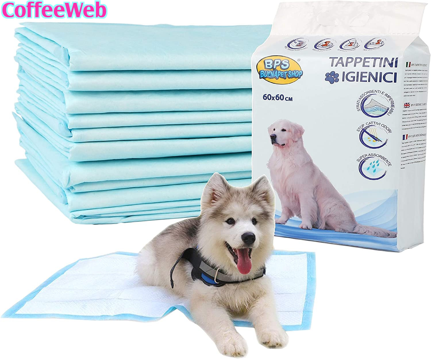 Stock 100 Tappetini Cani 60x60 - Il Miglior Prezzo per Traversine Assorbenti
